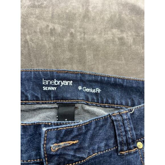 Lane Bryant Skinny Genius Fit Medium Wash Mid Rise Jeans, Womens Size 18 - Picture 2 of 6